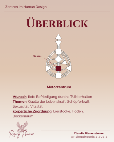 Sakralzentrum im Human Design Chart erklärt: Bedeutung & Tipps